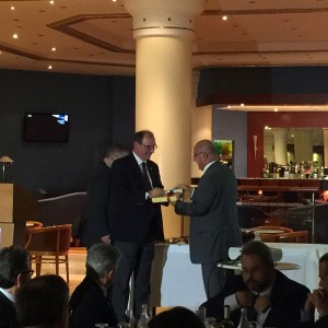 President Halkias Receiving Award For His Services In Transportation